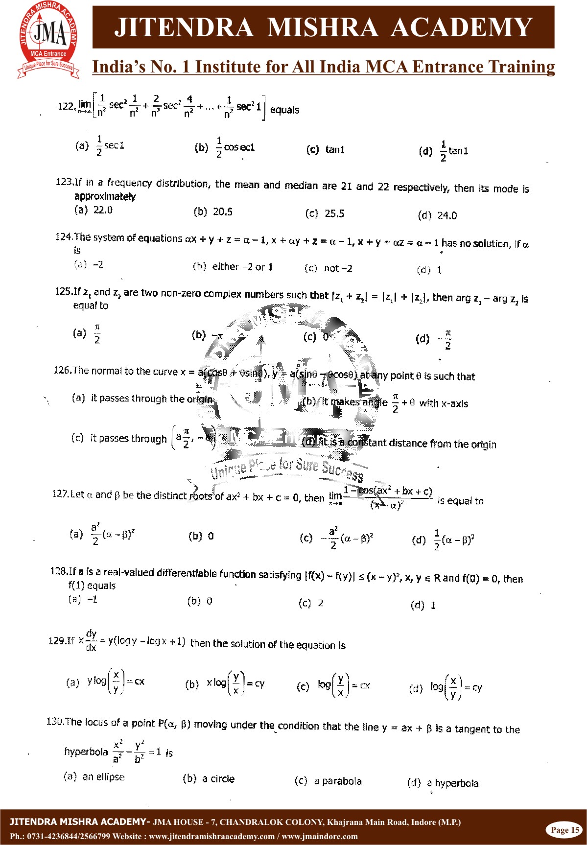 BHU - 2013(15)