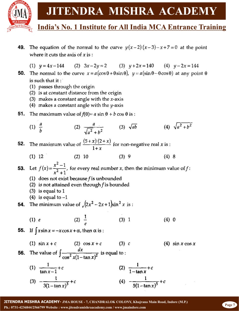 BHU - 2010 (Set - 1)(7)