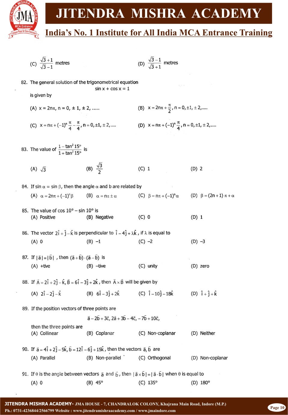 BHU - 2011(10)