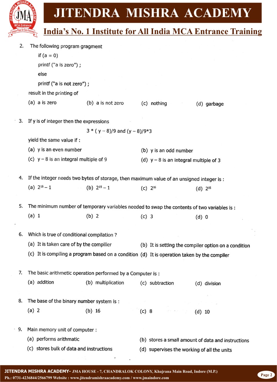 BHU - 2012 (SET-II)(2)