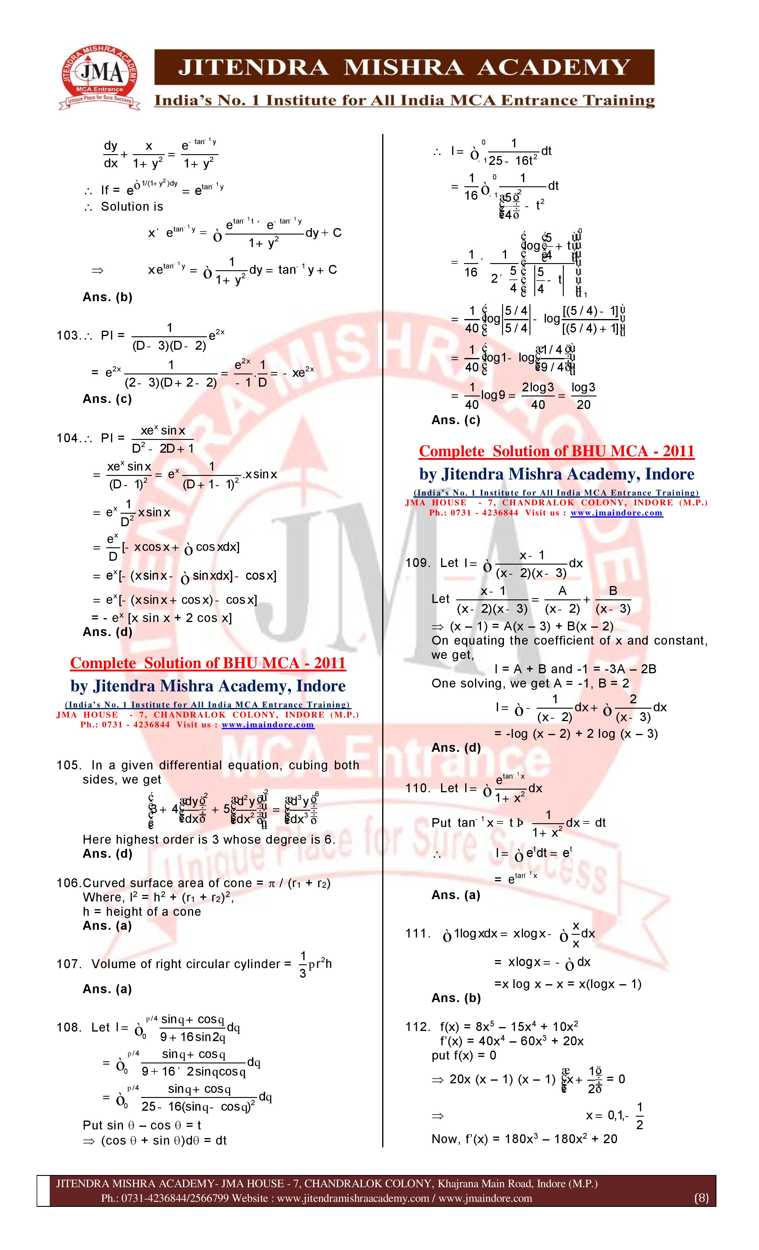 BHU MCA 2011 Solution-page-008