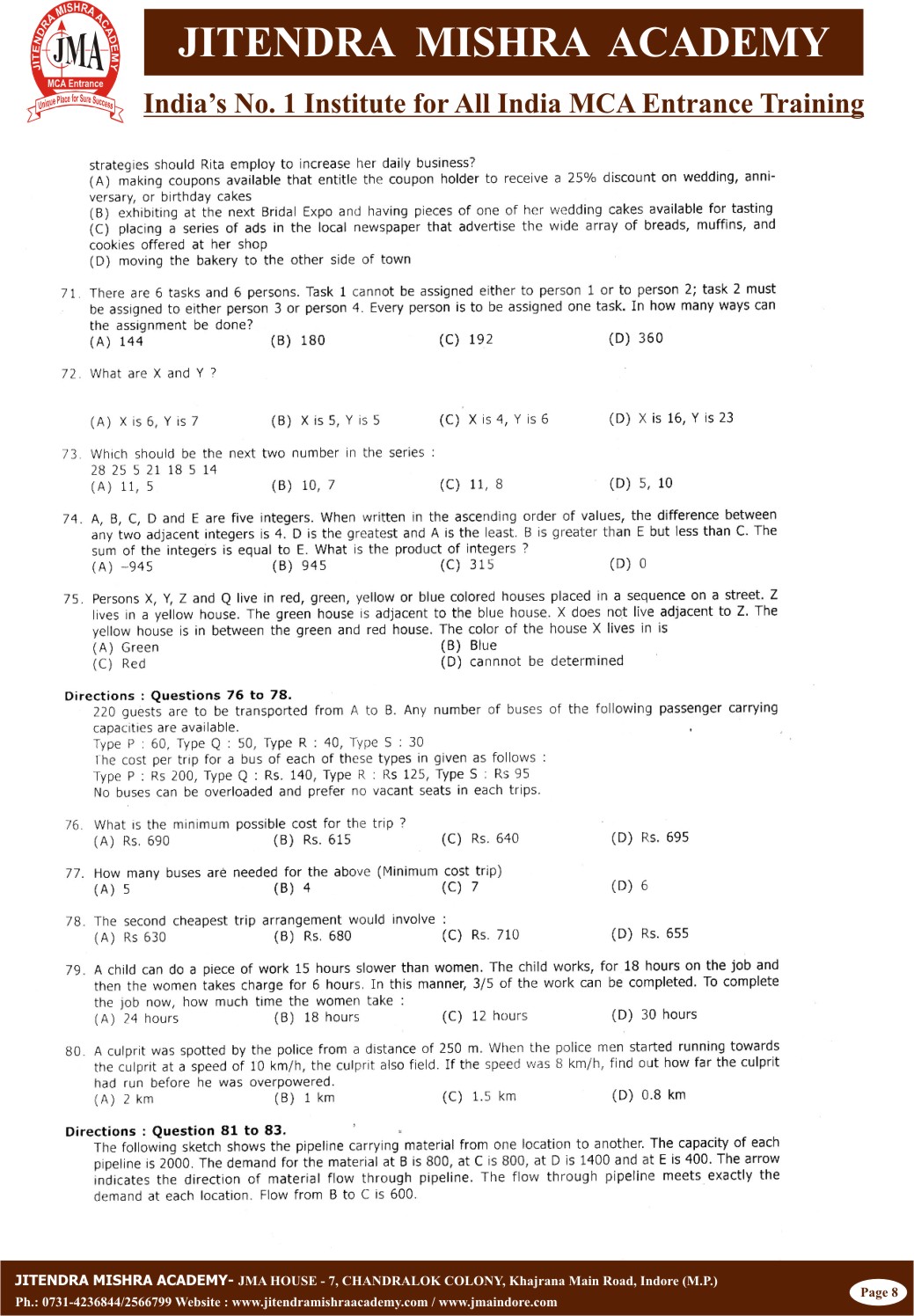 NIMCET - 2010(8)