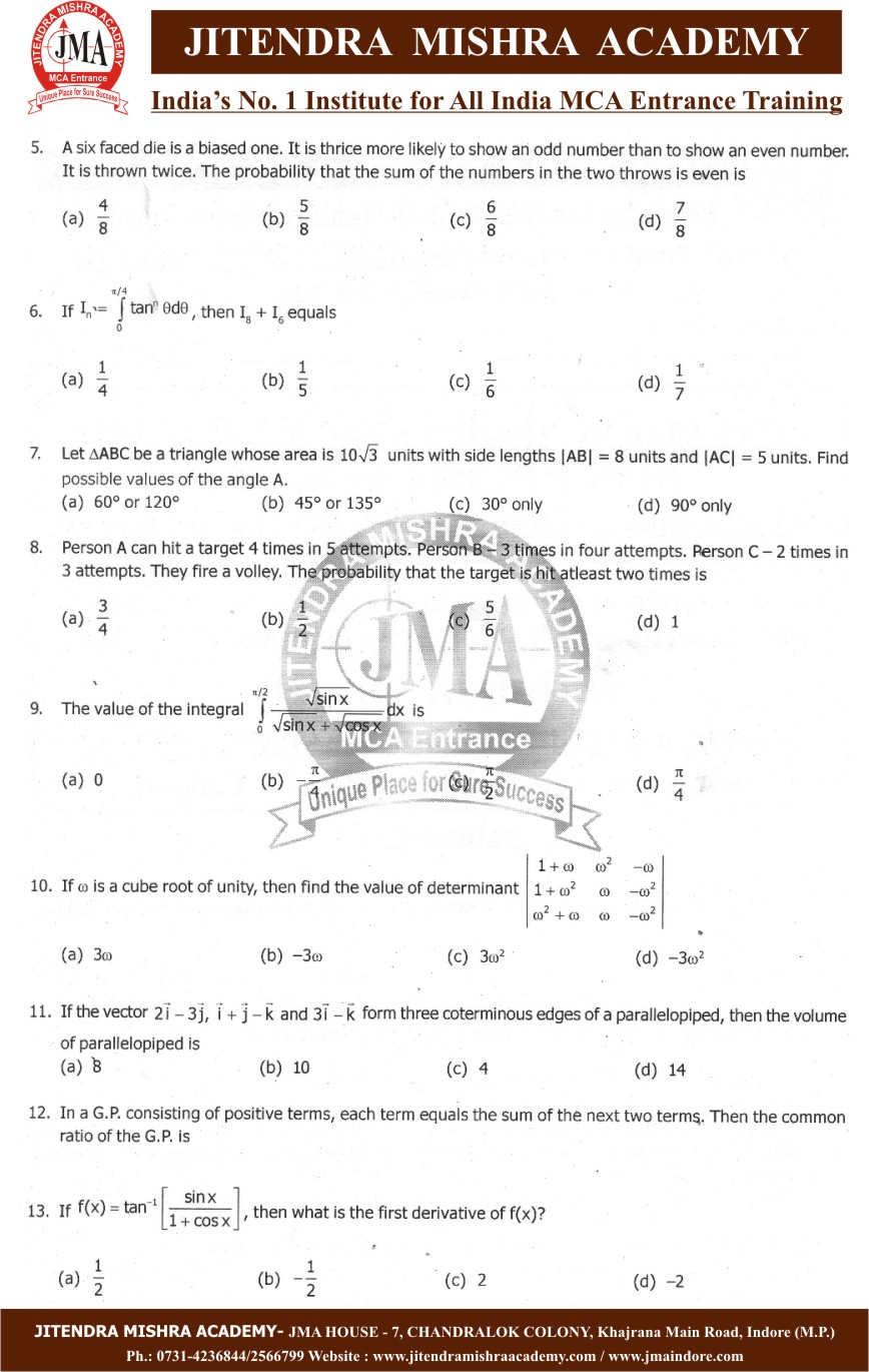 NIMCET 2013 PAPER (2)