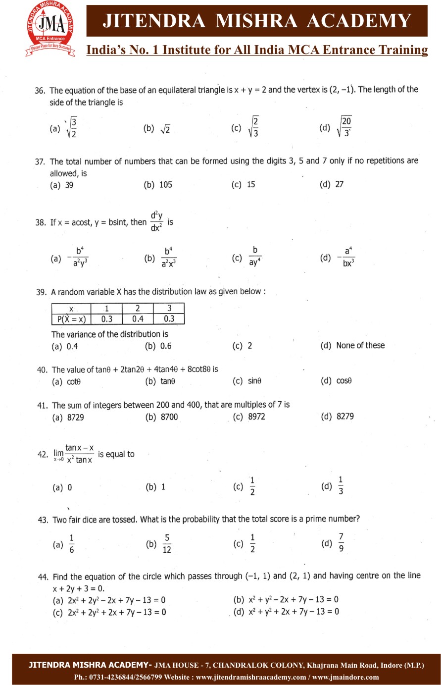 NIMCET 2013 PAPER (5)