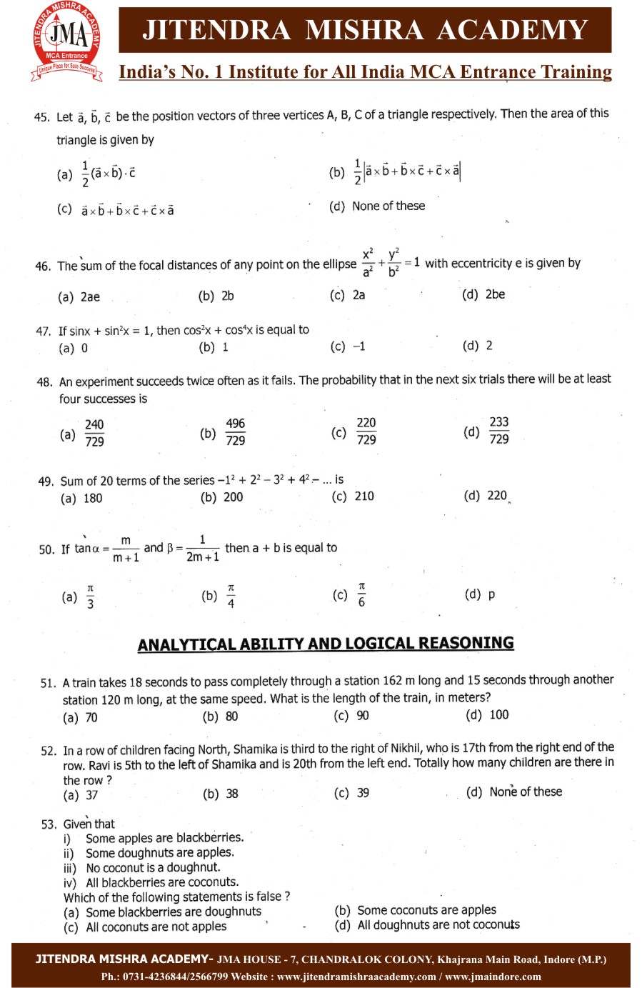 NIMCET 2013 PAPER (6)