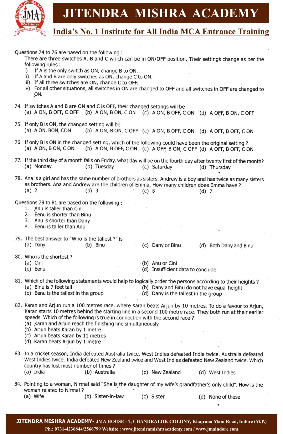 NIMCET 2013 PAPER (9)