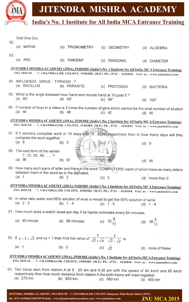 JNU 2015 PAPER(11)