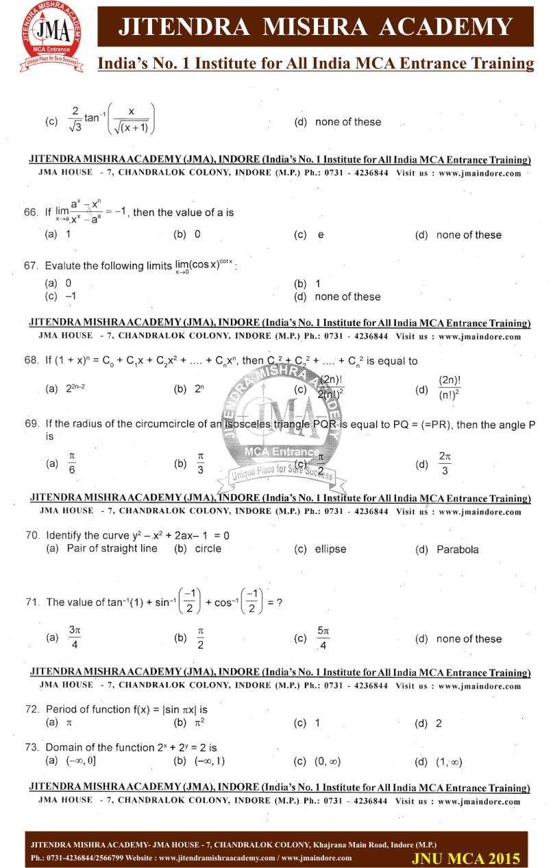 JNU 2015 PAPER(9)