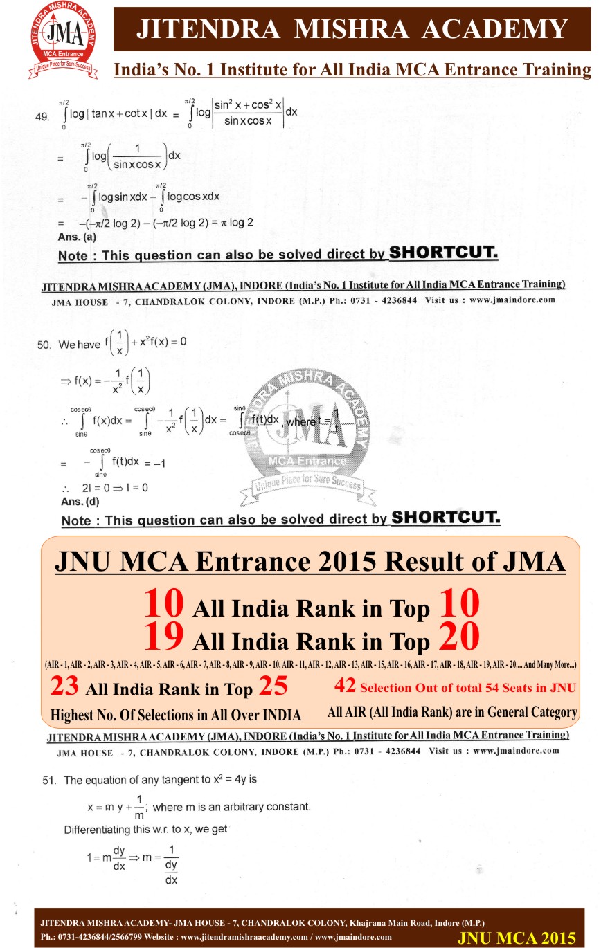 JNU 2015(New) SOLUTION 13