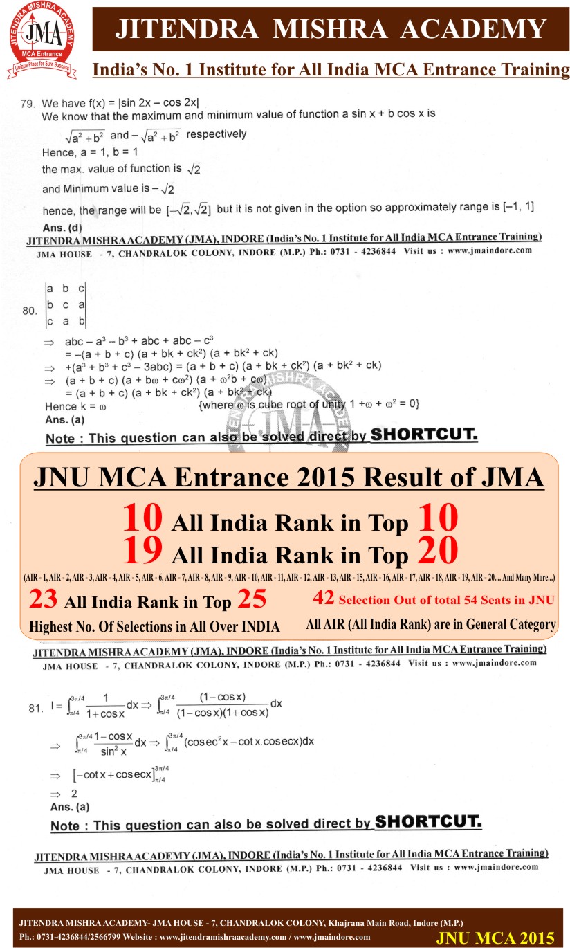 JNU 2015(New) SOLUTION 22