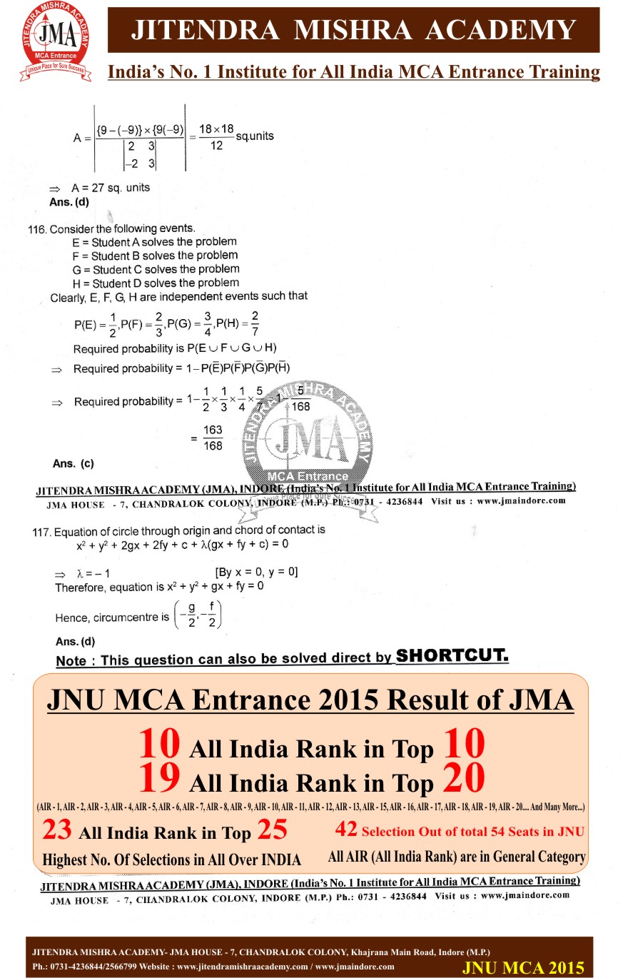 JNU 2015(New) SOLUTION 33