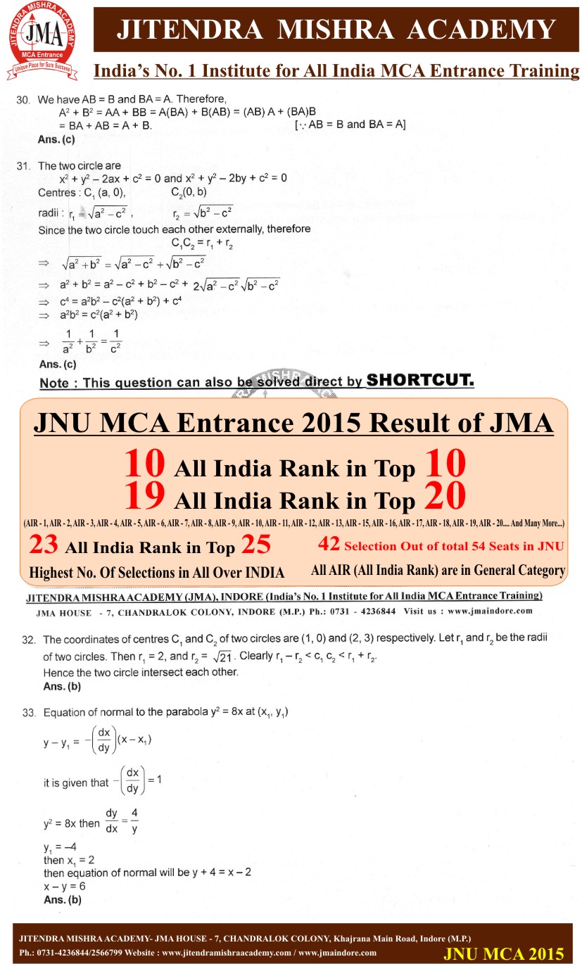 JNU 2015(New) SOLUTION 8