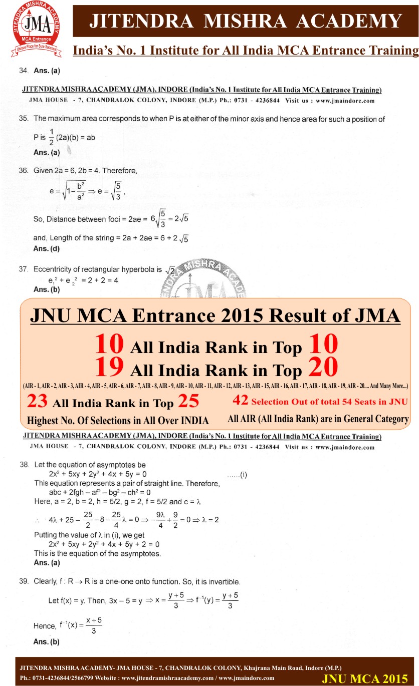 JNU 2015(New) SOLUTION 9