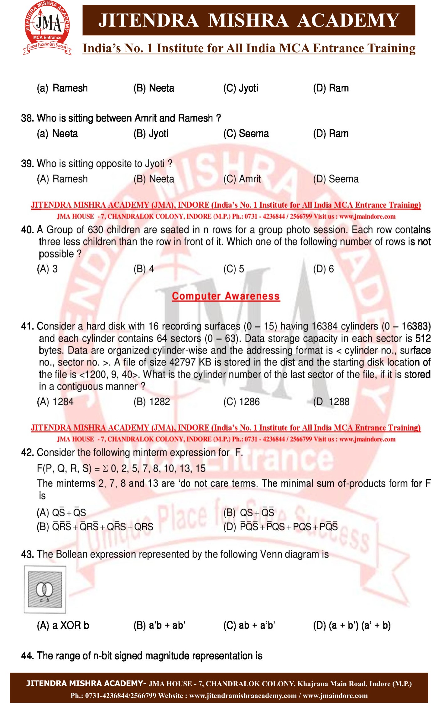 NIMCET 2016 PAPER (7)