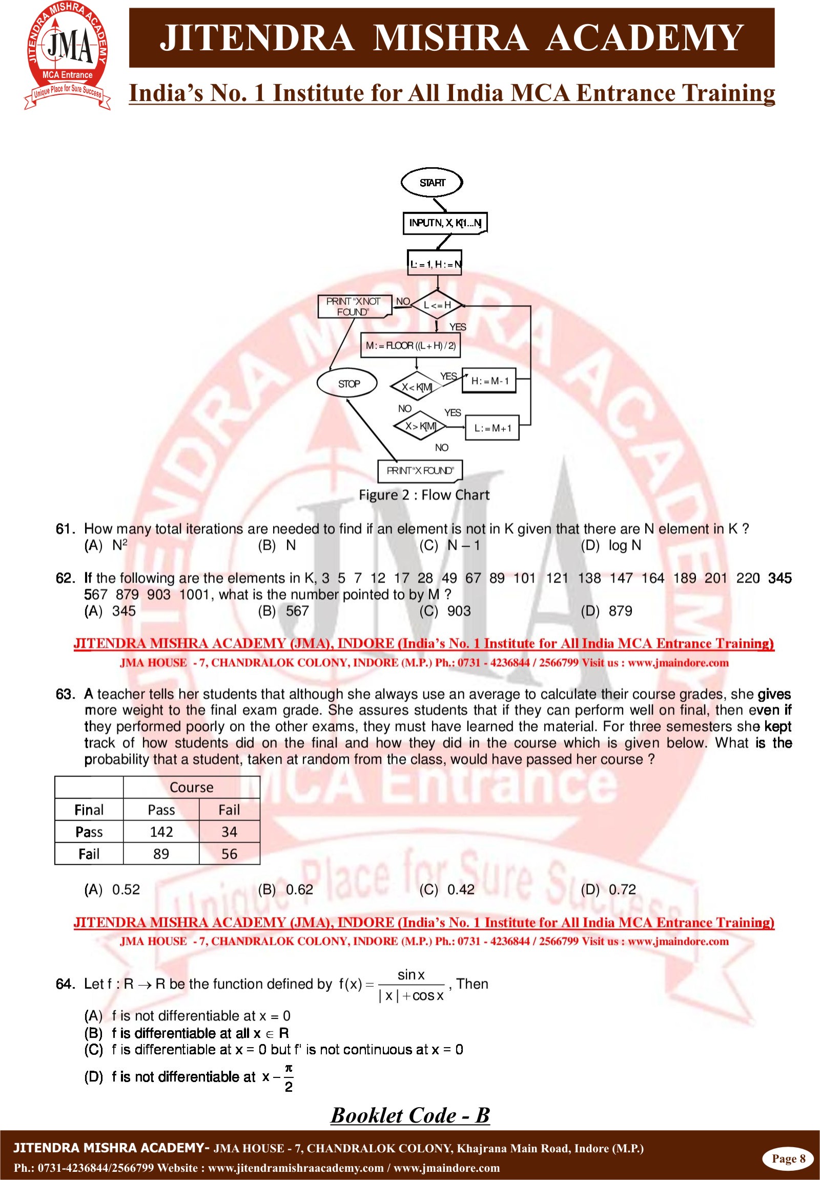 HCU MCA - 2016 (Question Paper) Set B (8)