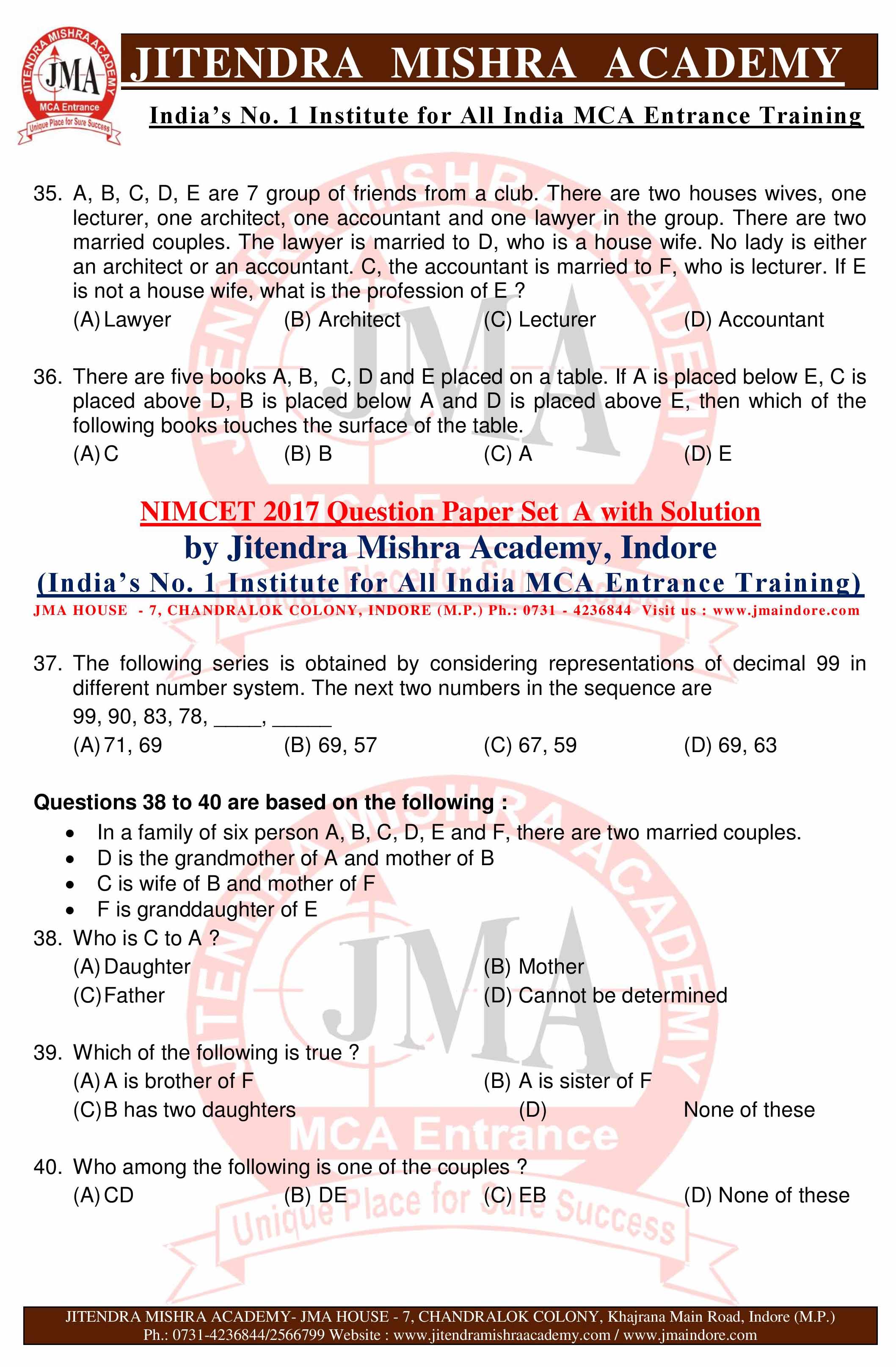 NIMCET 2017 QUESTION PAPER -SET - A--page-007