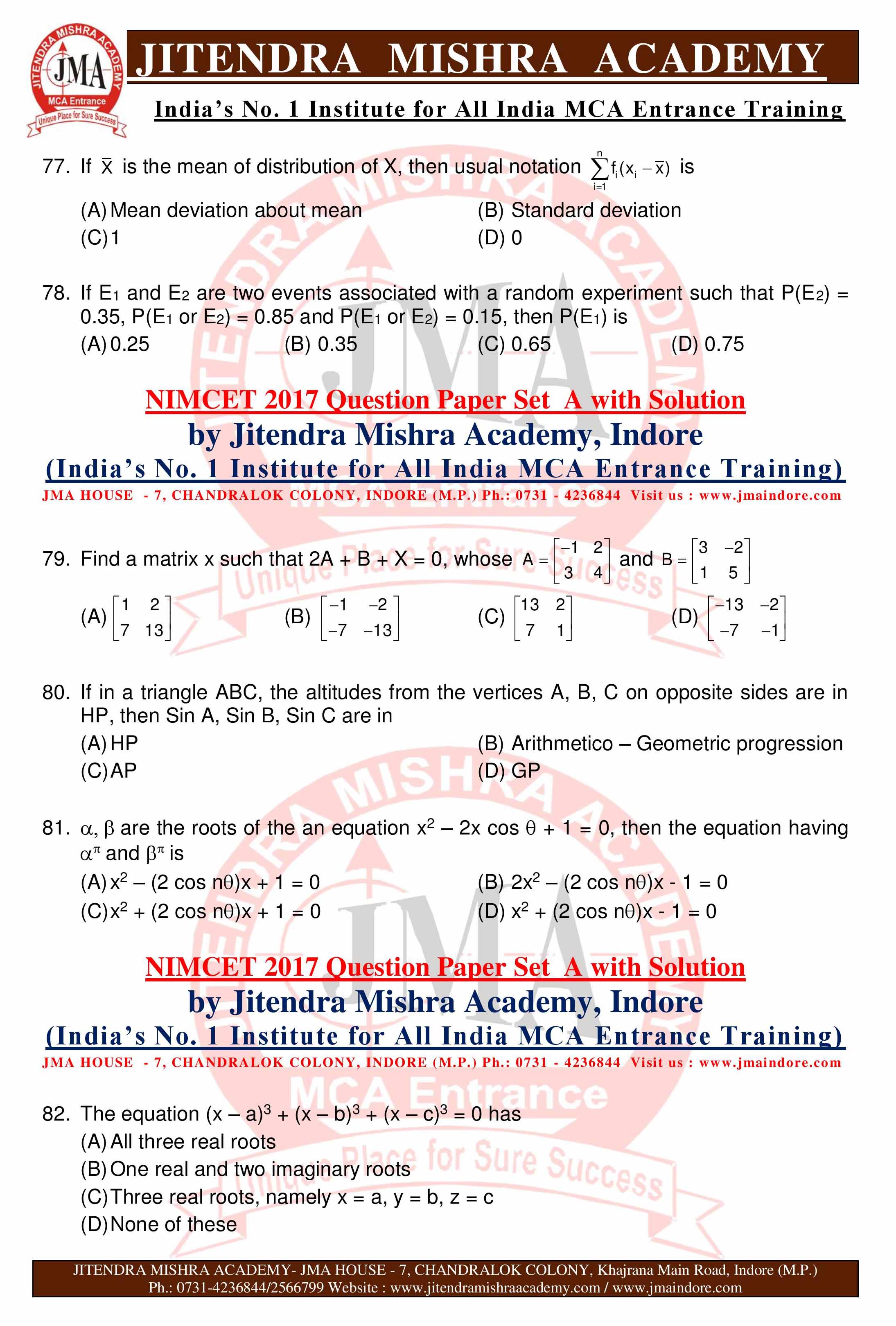 NIMCET 2017 QUESTION PAPER -SET - A--page-015