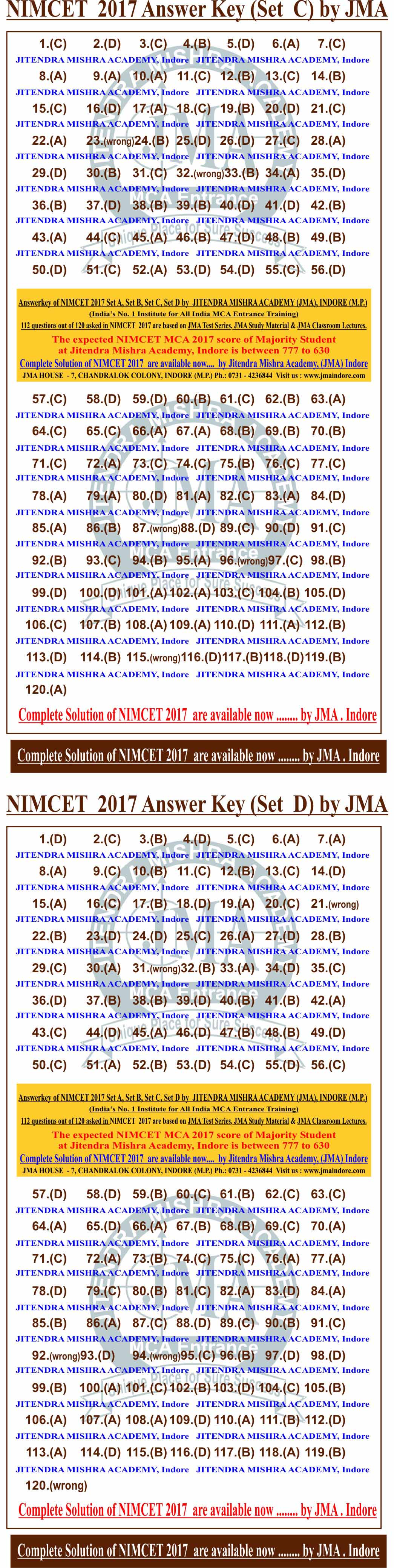 NIMCET - 2017 answerkey (3)