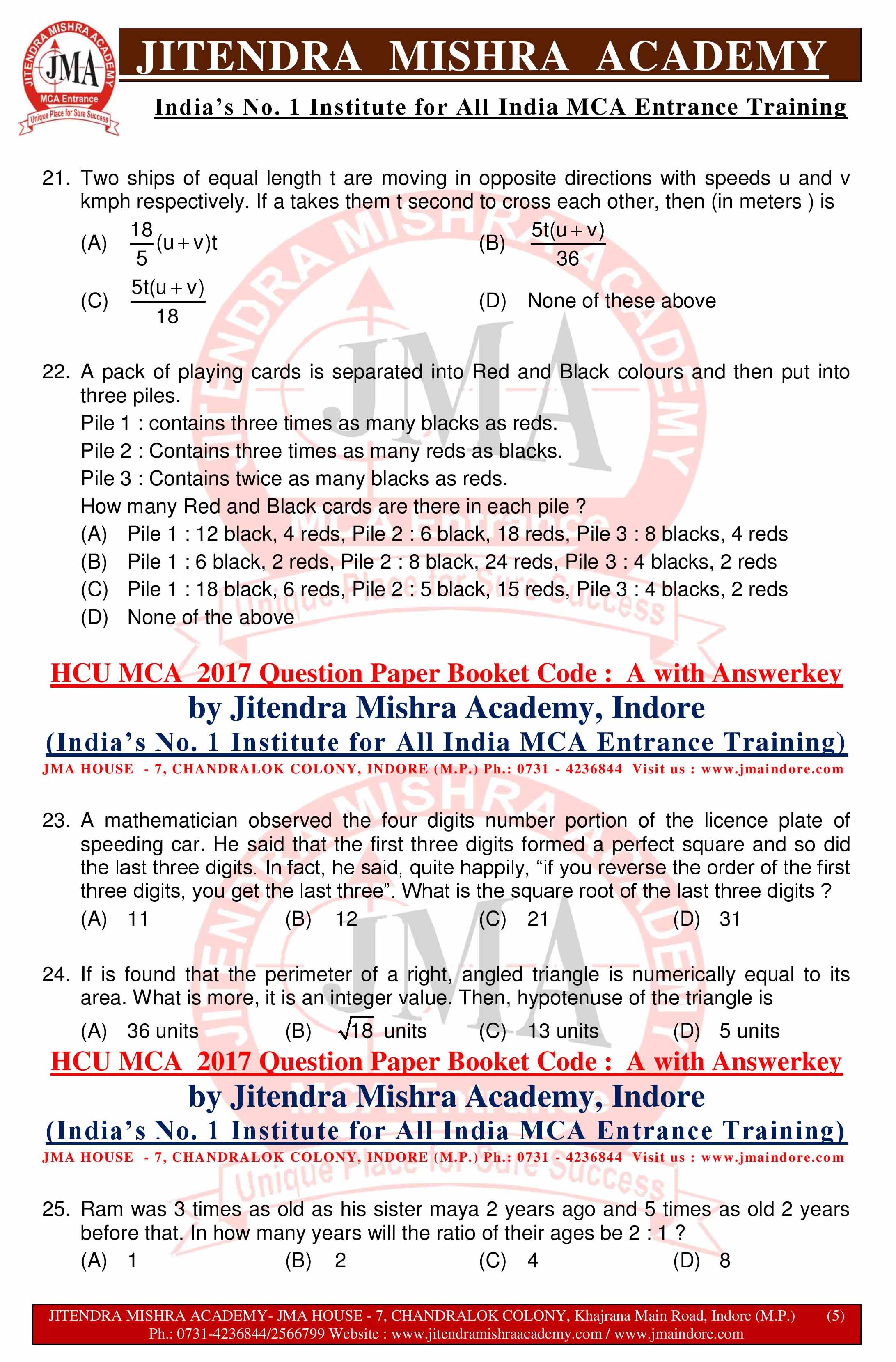 HCU MCA 2017 QUESTION PAPER -SET - A--page-005