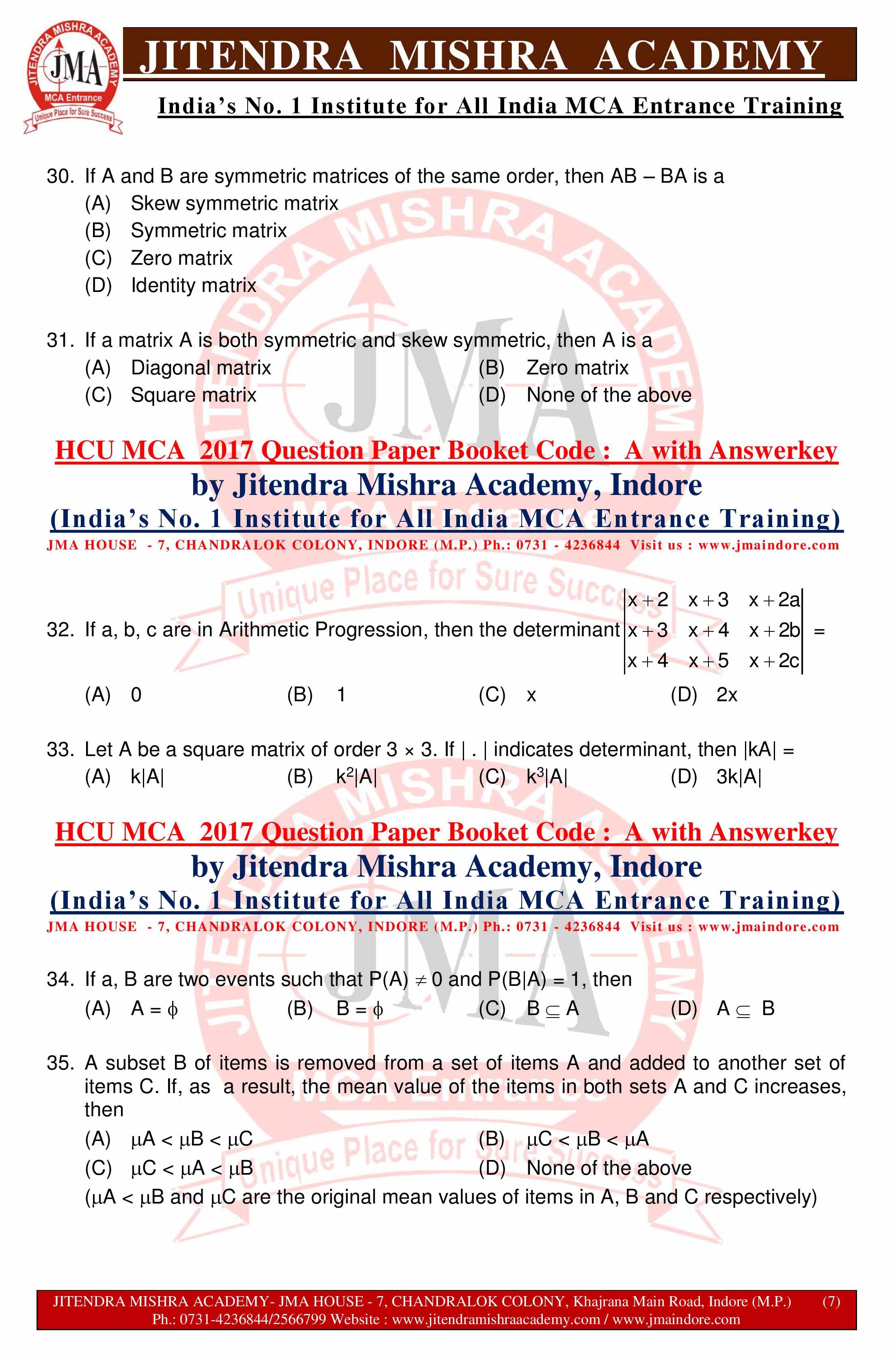 HCU MCA 2017 QUESTION PAPER -SET - A--page-007