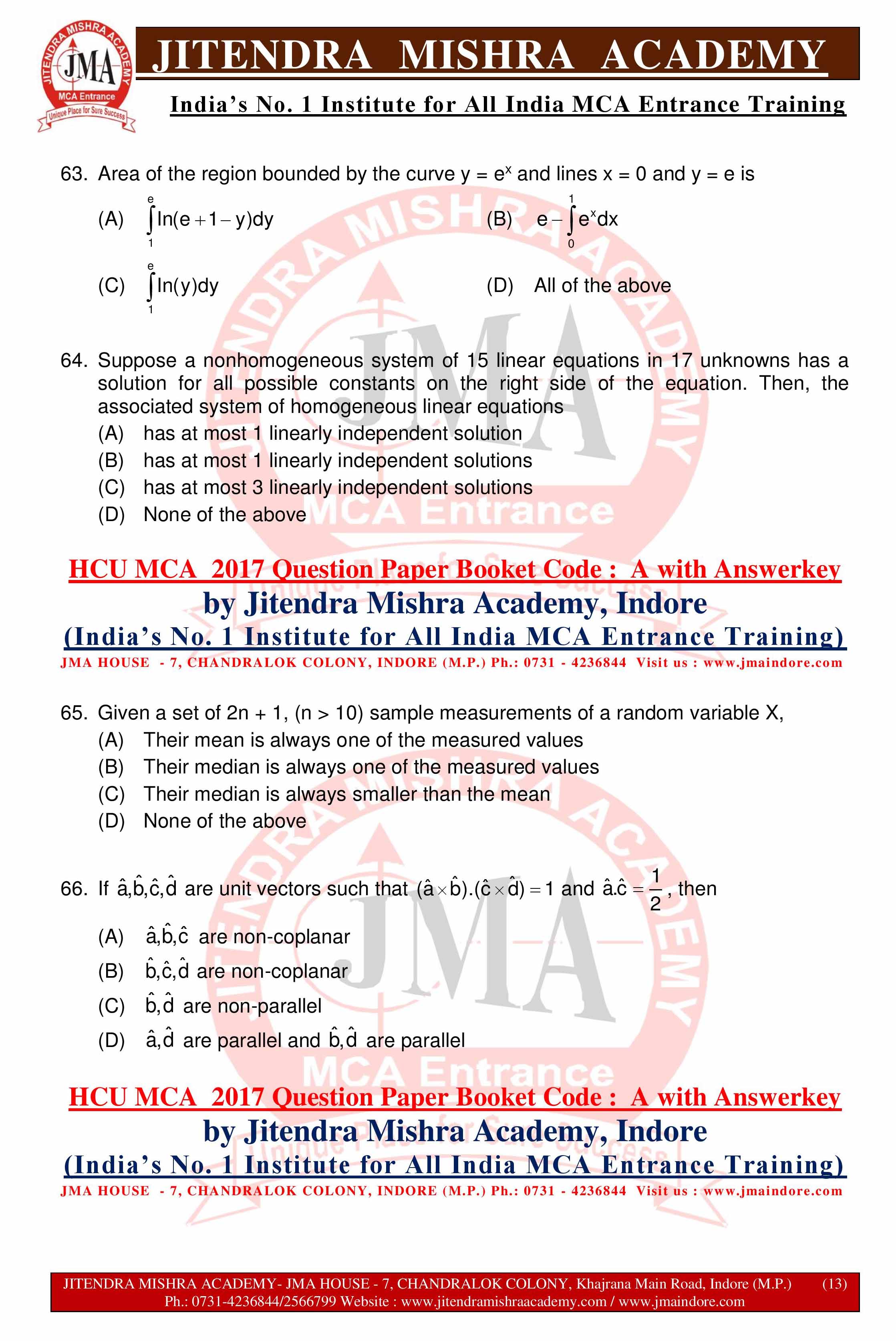 HCU MCA 2017 QUESTION PAPER -SET - A--page-013
