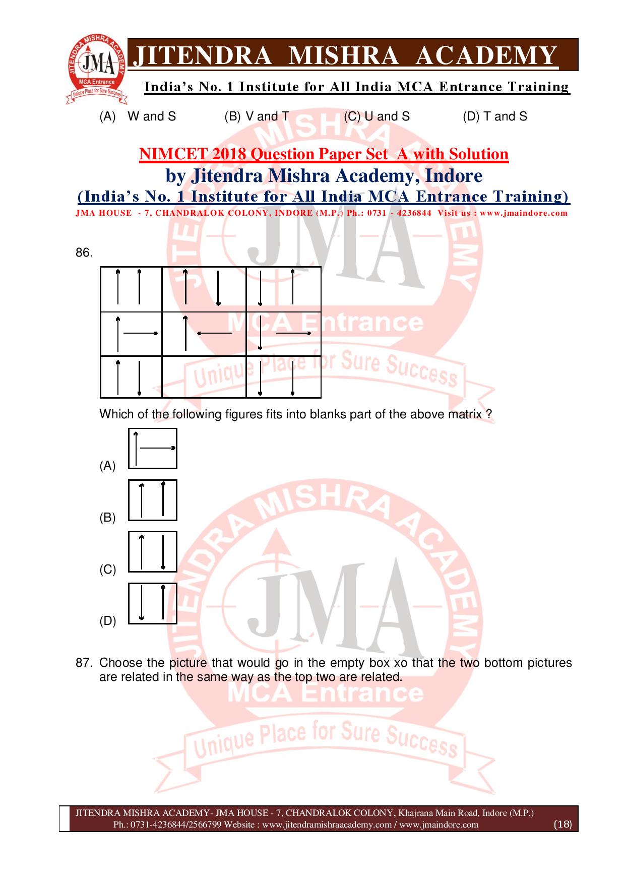 NIMCET 2018 QUESTION PAPER (SET - A)-page-018