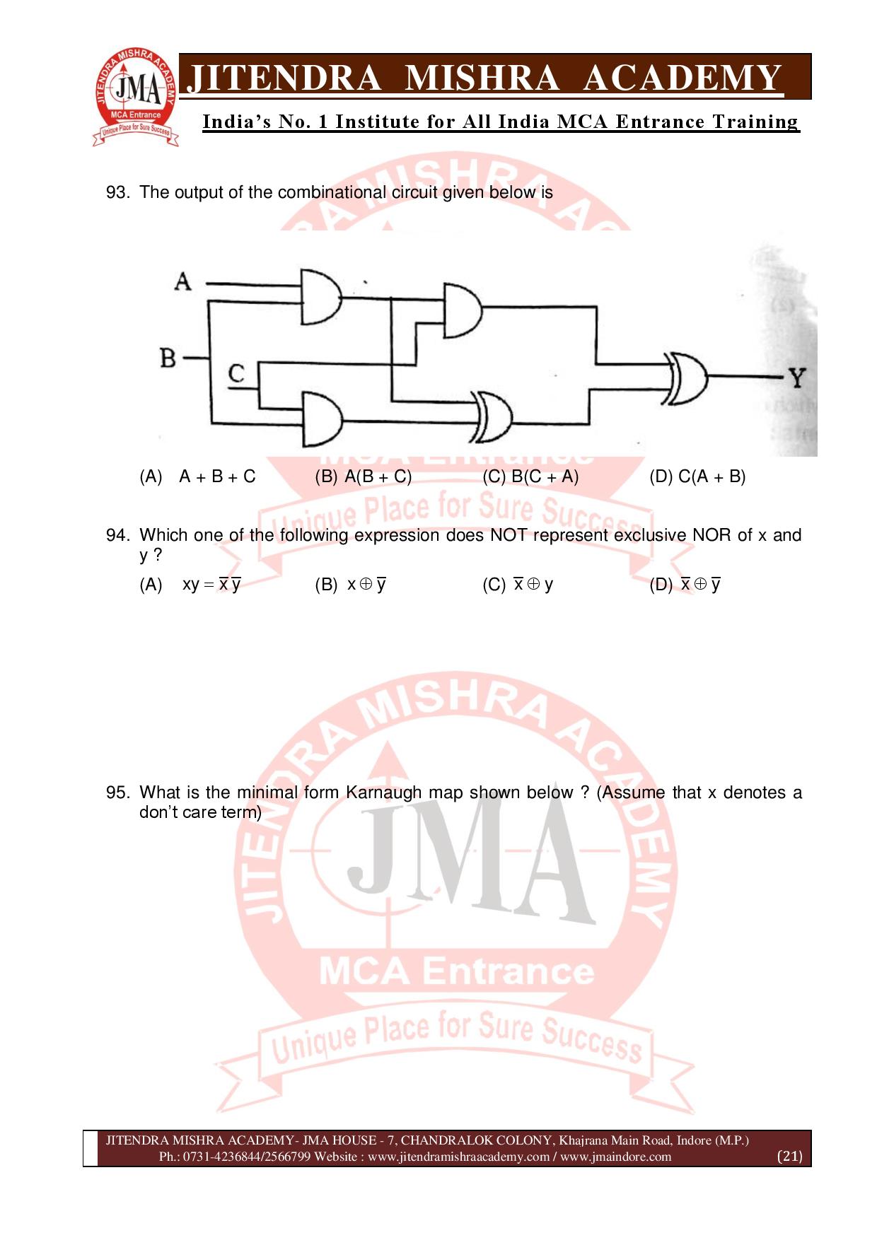 NIMCET 2018 QUESTION PAPER (SET - A)-page-021