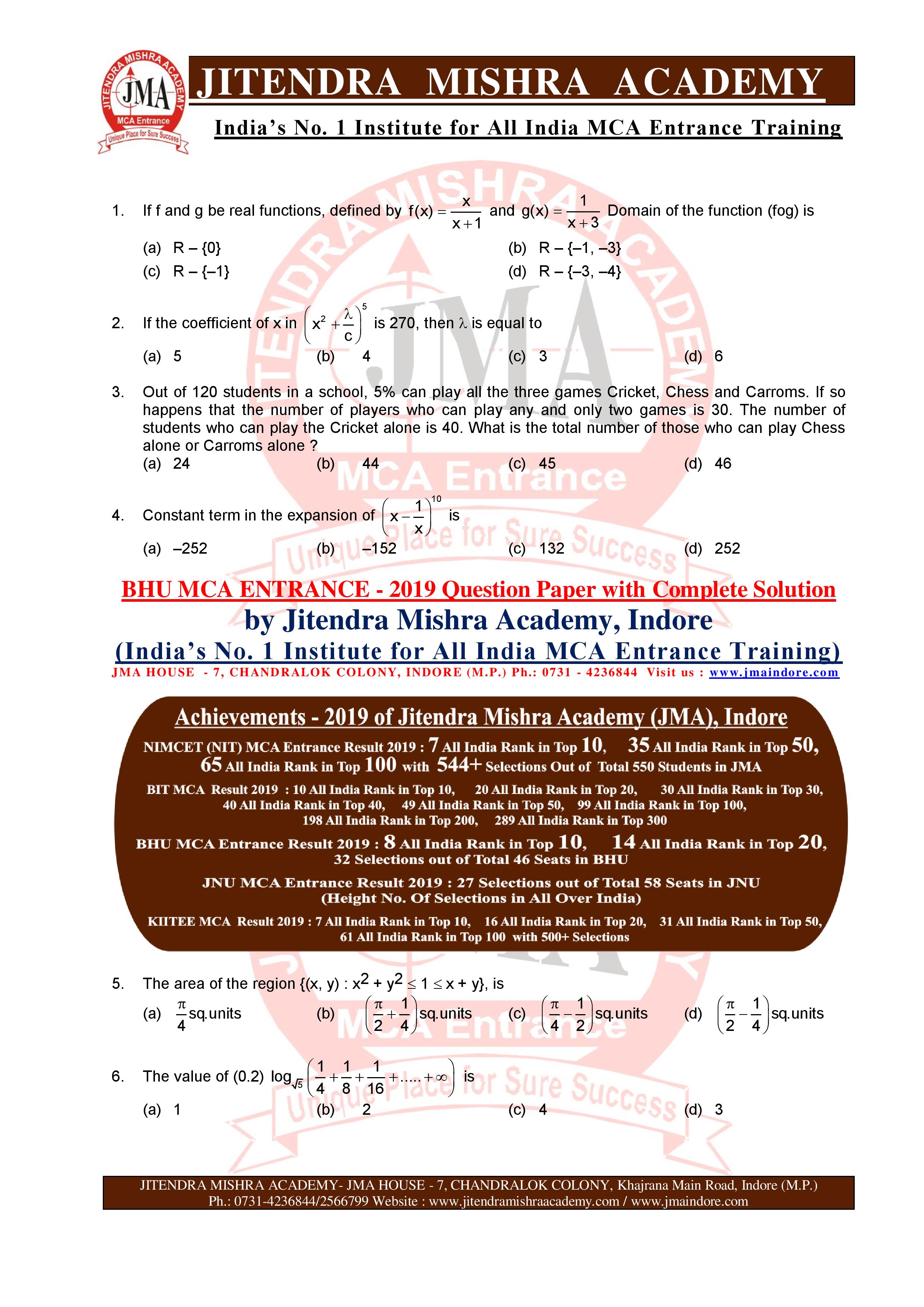 BHU MCA 2019 QUESTION PAPER-page-001