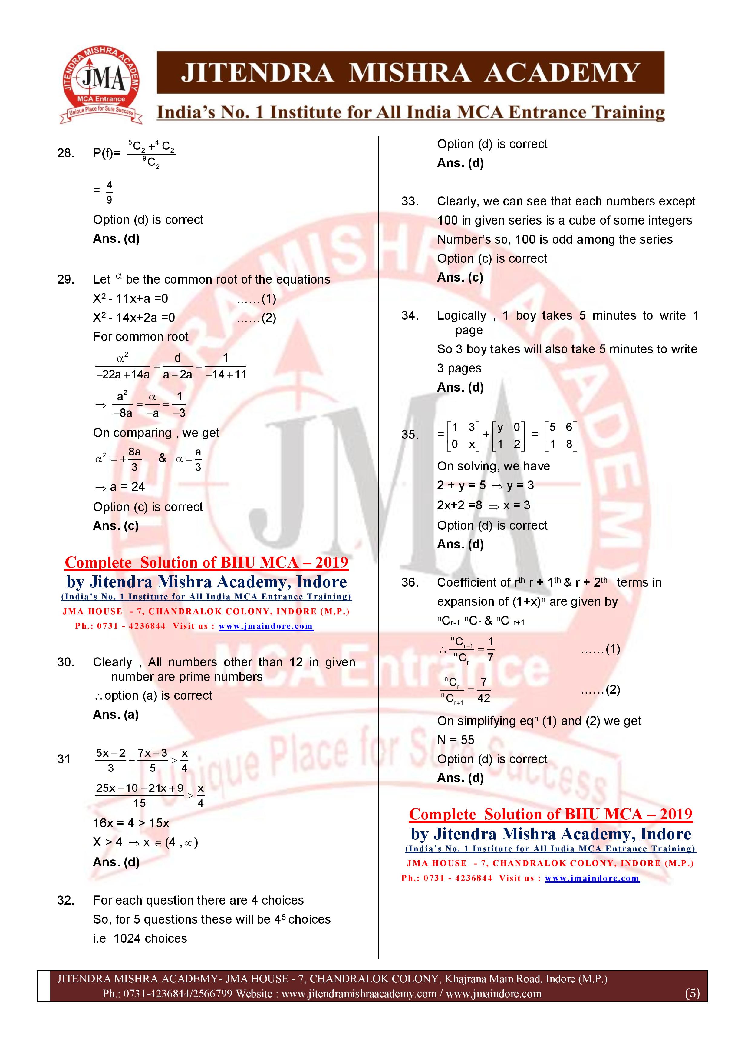 BHU MCA 2019 Solution -page-005