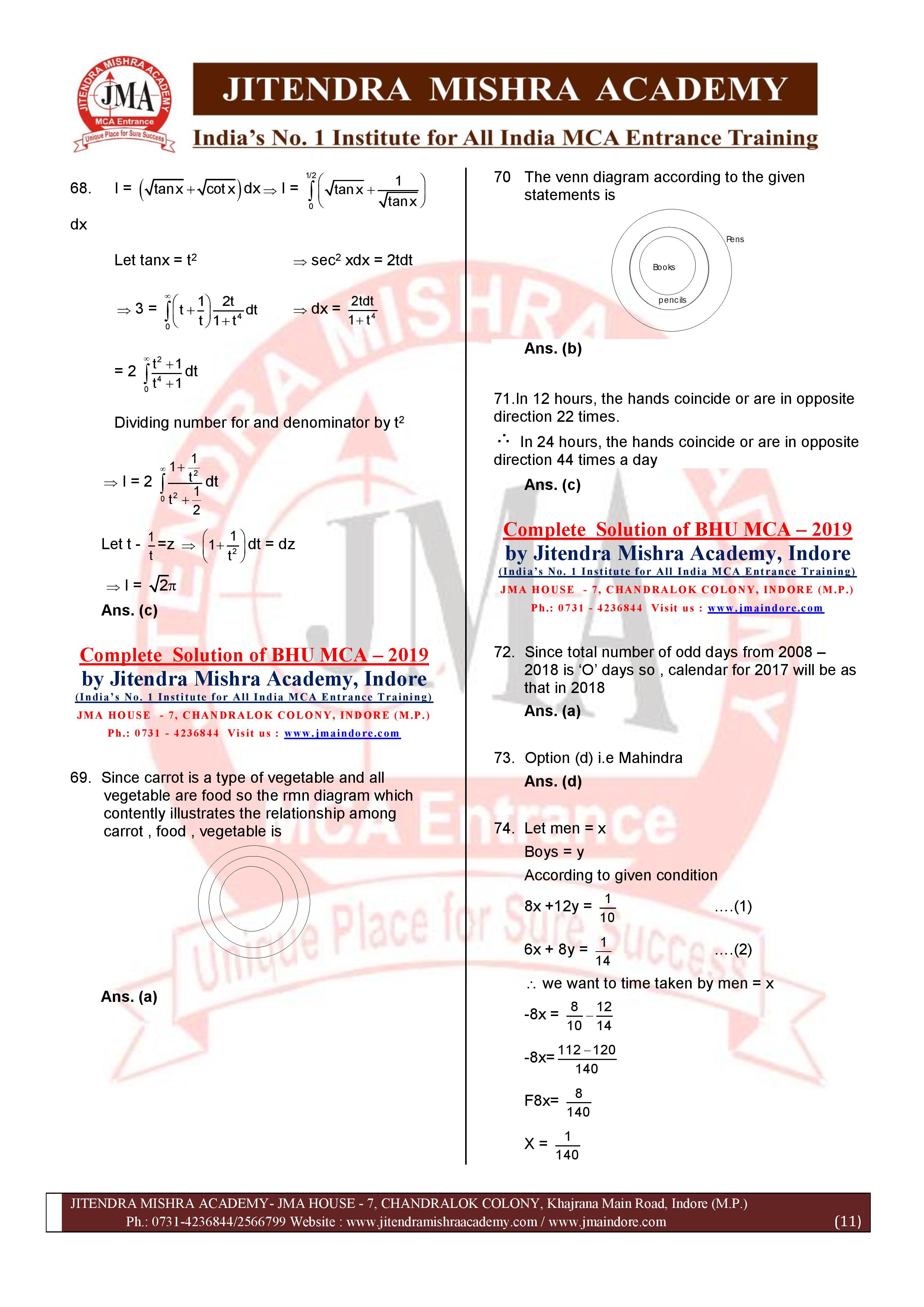 BHU MCA 2019 Solution -page-011