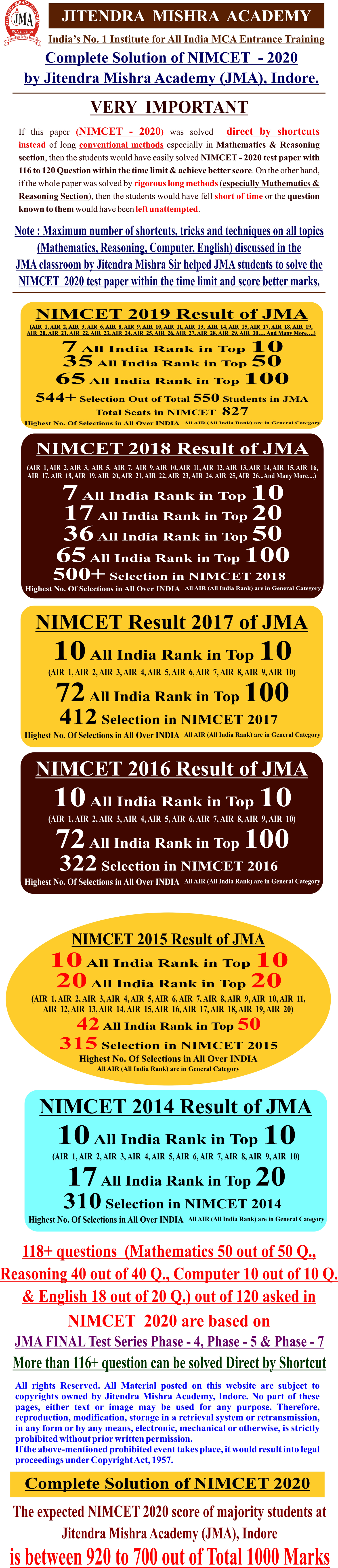 NIMCET - 2020 (SOLUTION)front. - Copy