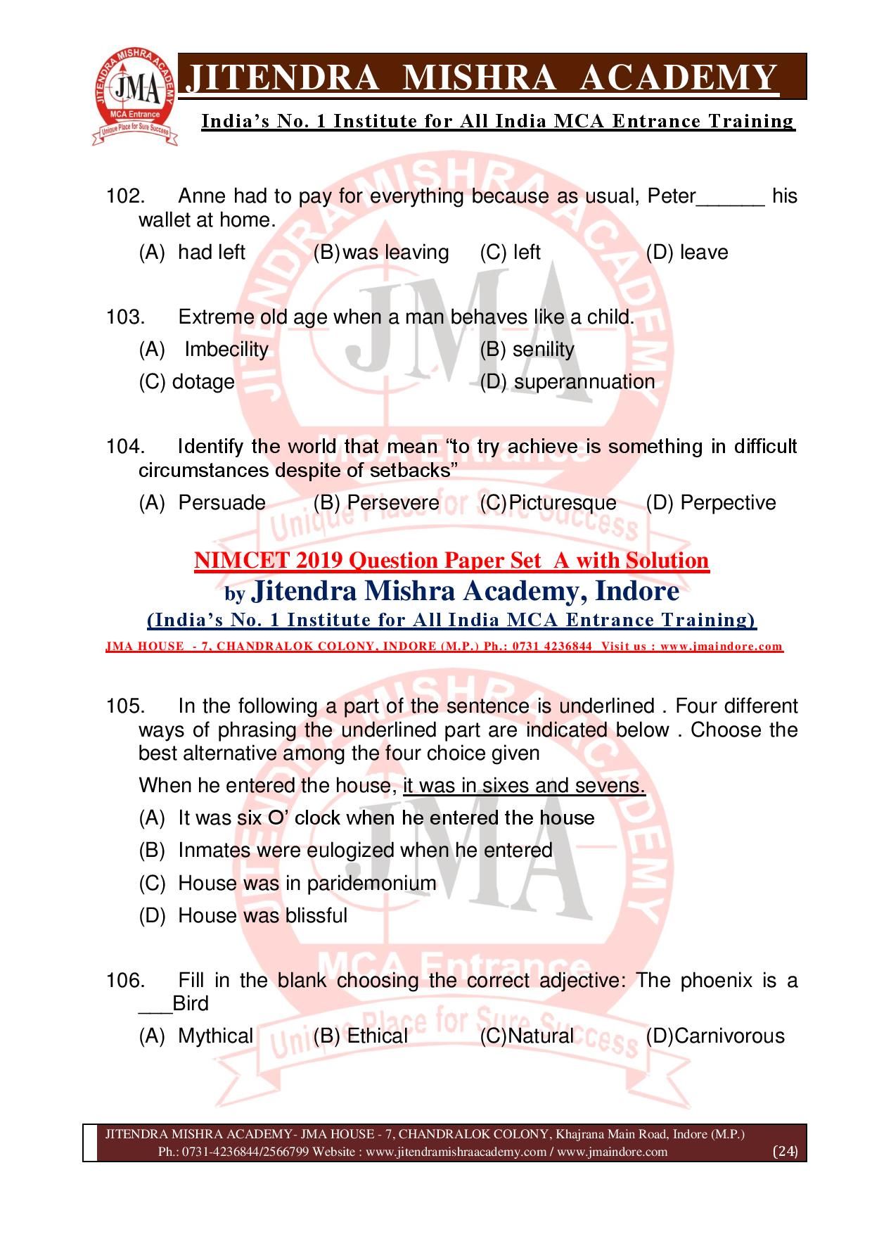 NIMCET 2019 QUESTION PAPER (SET - A) final-page-024