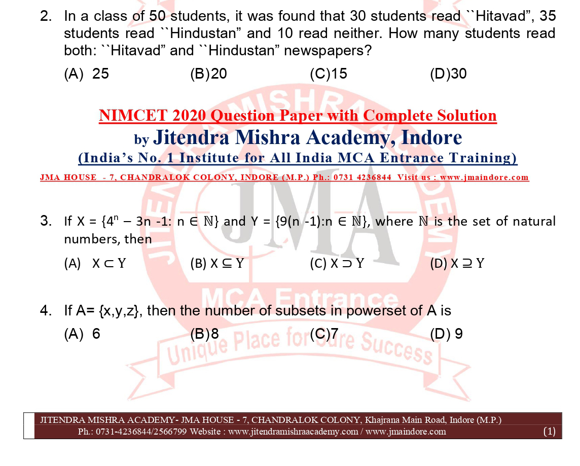 NIMCET 2020 QUESTION PAPER (FINAL)_page-0001