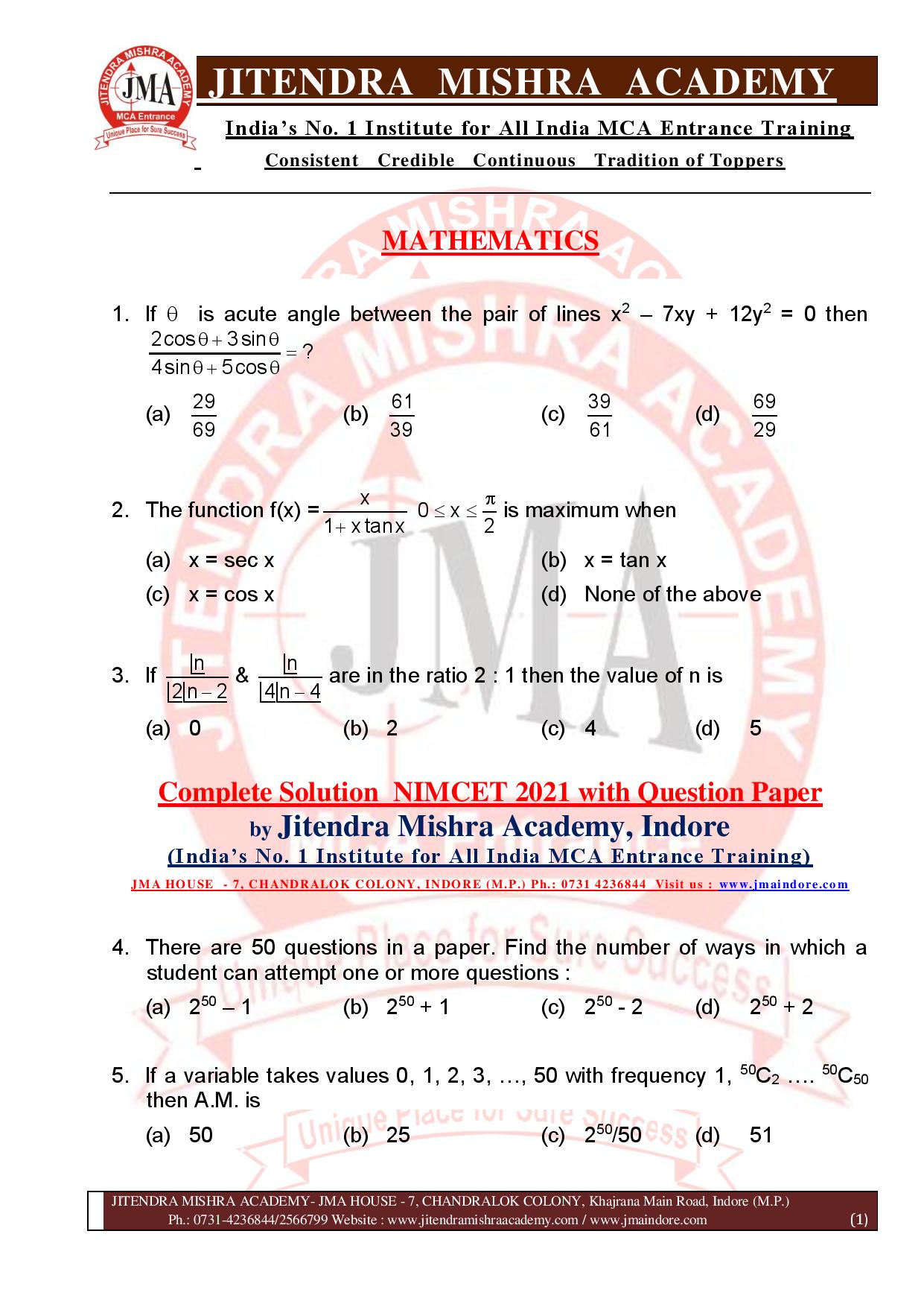 NIMCET 2021 QUESTION PAPER (F)-page-001