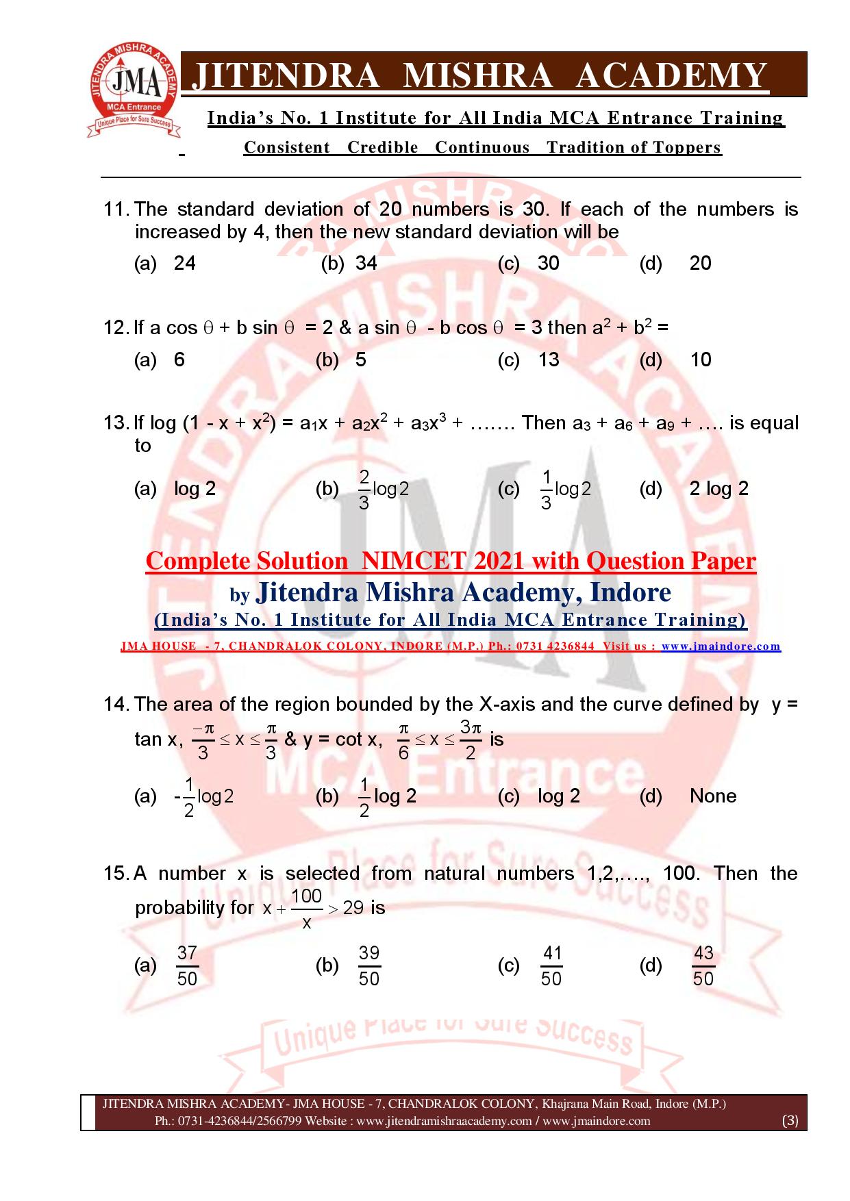 NIMCET 2021 QUESTION PAPER (F)-page-003