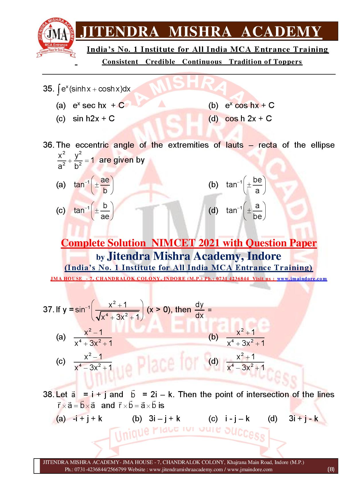 NIMCET 2021 QUESTION PAPER (F)-page-008