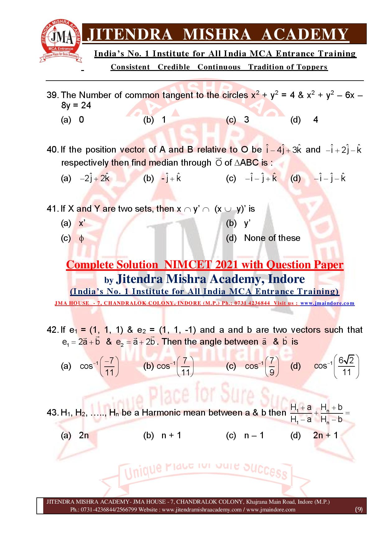 NIMCET 2021 QUESTION PAPER (F)-page-009