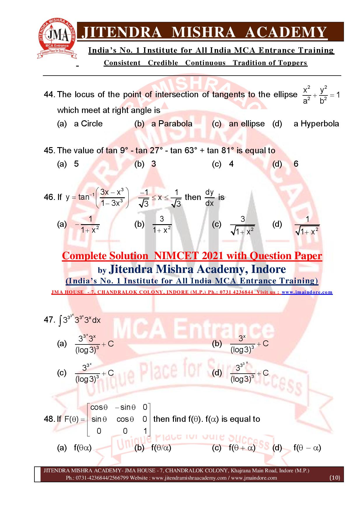 NIMCET 2021 QUESTION PAPER (F)-page-010